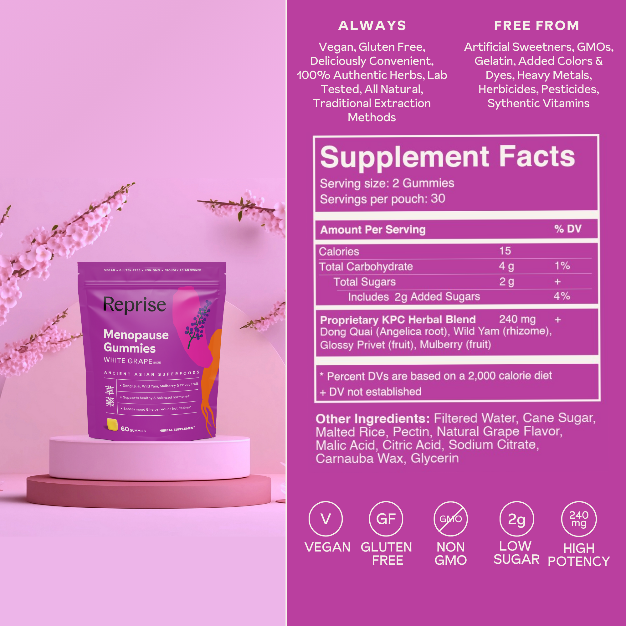 Menopause Gummies - Reprise Health